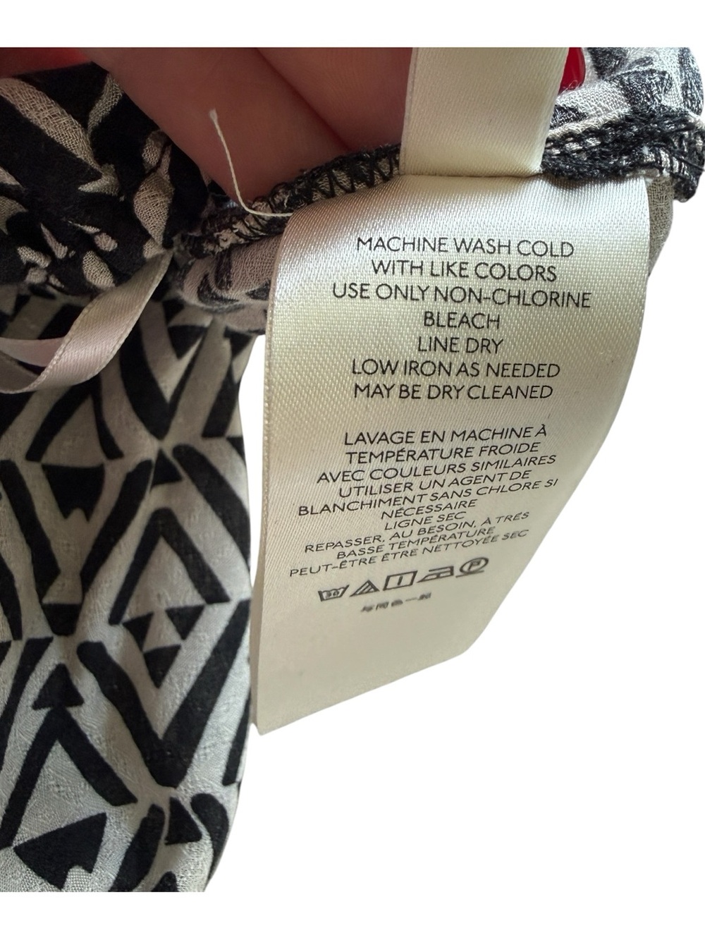 Free People Geometric Ruffle Cami Tank Boho Festival Tribal Print XS Top Resort - Picture 13 of 13